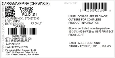Label (13668 271 05 Carbamaz Chew 100mg 67046 753 30)